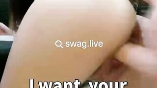 Asian Teen's split fuck with sex toy | Go search swag.live @uyifries