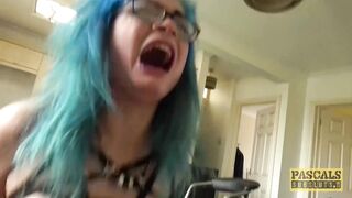 British subslut fucked hard and fed with nasty maledoms cum