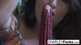 Charley Chase cums all over