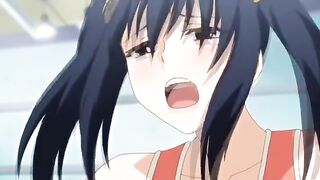 Horny campus, comedy anime clip with uncensored group, big tits scenes