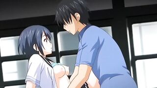 Best romance hentai video with uncensored anal, group scenes