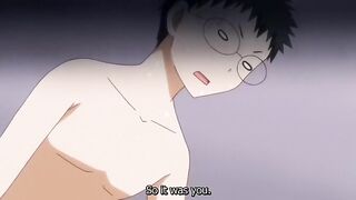 Horny comedy, fantasy, campus anime clip with uncensored big tits scenes