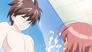 Incredible romance anime clip with uncensored big tits, group scenes