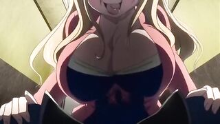 Horny comedy, adventure anime movie with uncensored big tits scenes