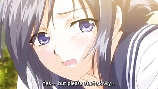 Horny adventure, romance anime clip with uncensored big tits, lesbian, group scenes