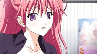 Horny romance, comedy, fantasy anime clip with uncensored big tits, group scenes