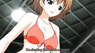 Horny romance anime movie with uncensored group scenes