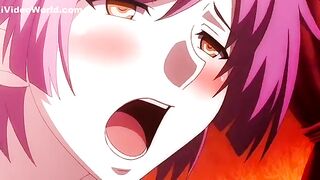 Incredible fantasy anime clip with uncensored big tits, group, lesbian scenes