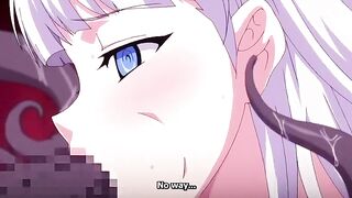 Horny horror anime clip with uncensored bondage, anal, lesbian scenes