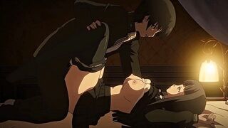 Crazy drama, thriller anime video with uncensored big tits, bondage scenes