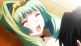 Horny fantasy anime video with uncensored big tits scenes