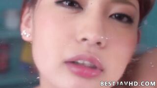 Slutty Japan girl wanks with fucktoys and solo in super-sexy XXX - Asian porn!