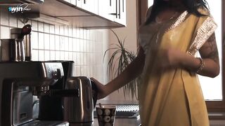 Yellow Saree Bollywood Bhabhi Fucked In The Kitchen - Filmy Fantasy Bollywood Porn