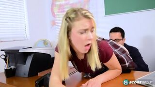 Teen Schoolgirl Cali Sparks Gets Dicked In Detention