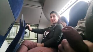 Voyeur Seduces Milf To Suck&Jerk His Dick In Bus