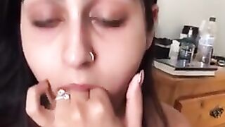 Paki Slut Self Spitting