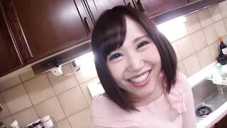 Petite Asian Step-Sister talk to First Time Suck in POV and get cum in Mouth in Japan