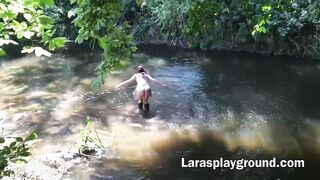 British MILF Getting Dirty in the Wilderness