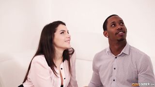 Valentina Nappi gets DPd by a black and a white guy